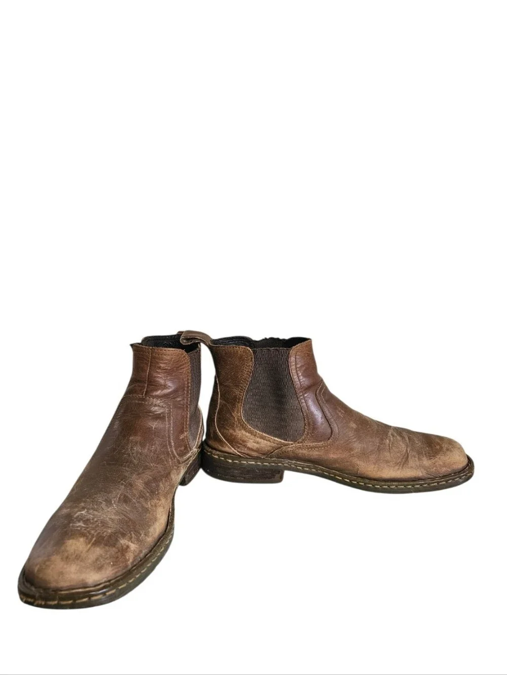 Born Hemlock Men's Size 13 Brown Leather Chelsea Boots Comfort Pull On